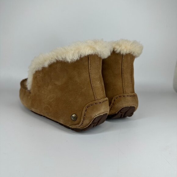 UGG ALENA CHESTNUT SHEARLING LINED MOCCASIN SLIPPERS US 5 - Picture 14 of 16